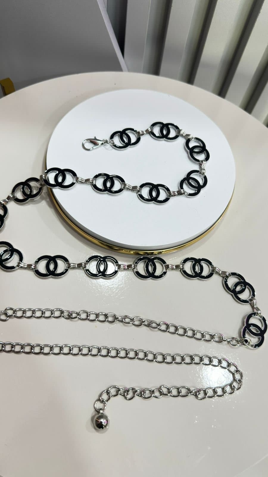 Cinto Corrente Duo Prata