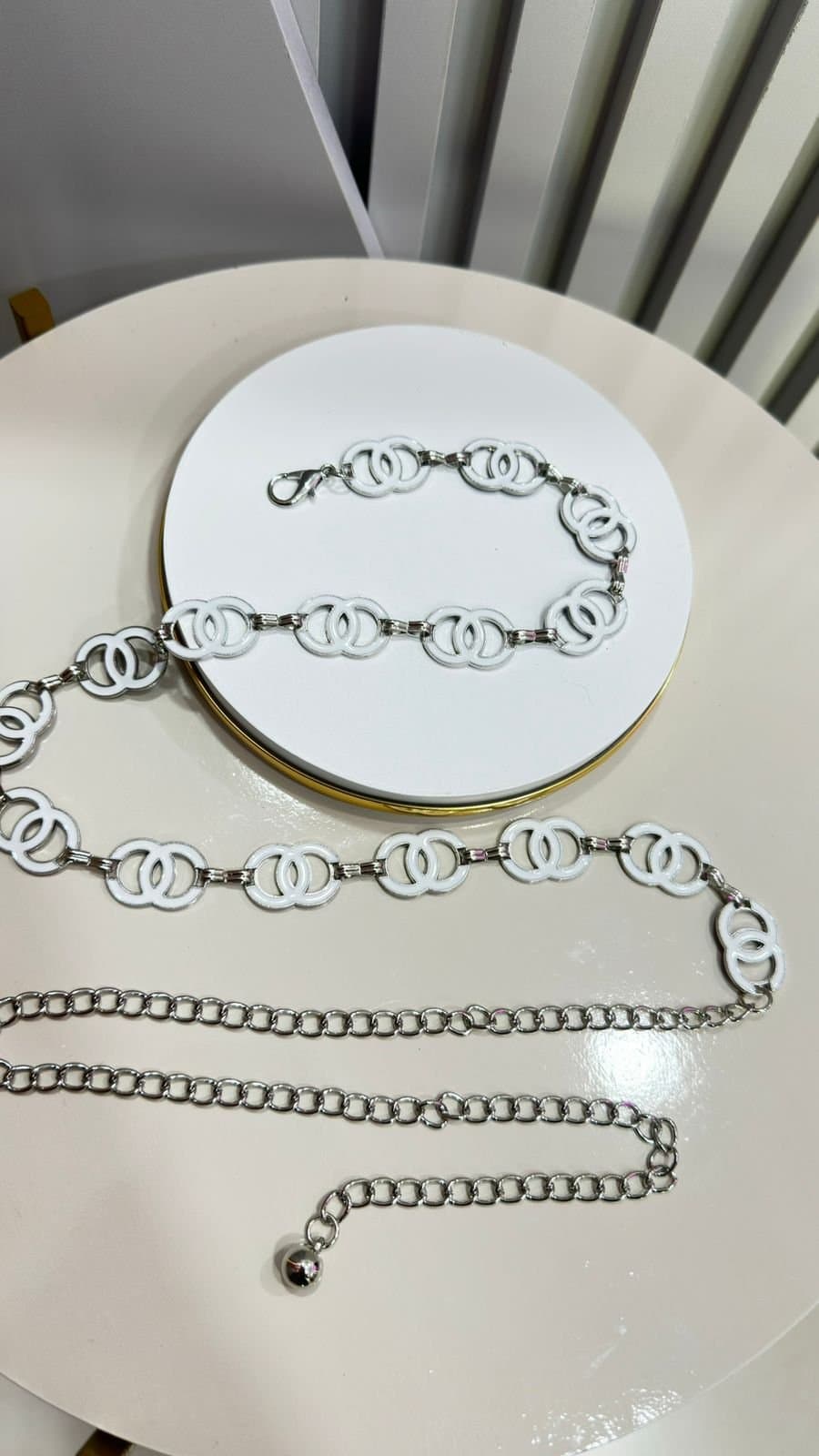 Cinto Corrente Duo Prata