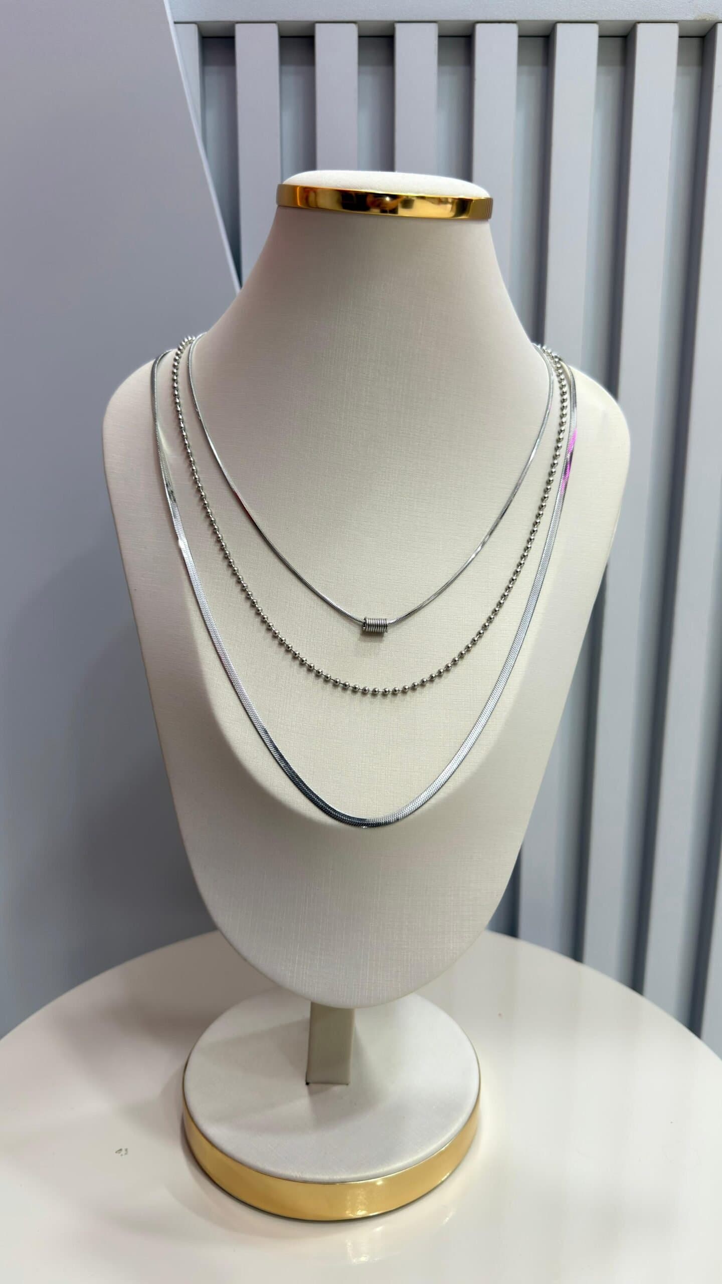 Colar Trio Pingente Spring Prata