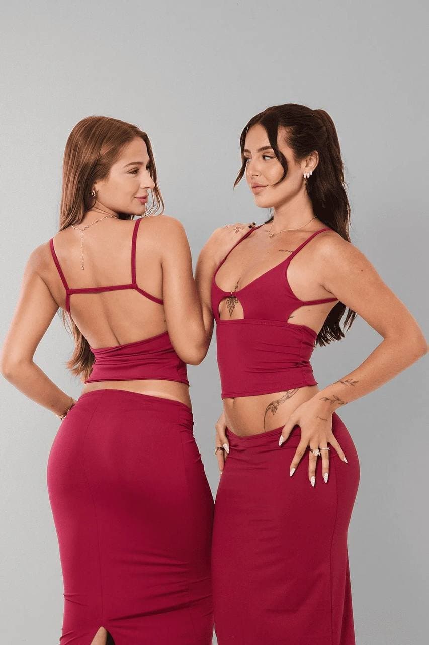 Regatinha Loren Poliamida Bordo