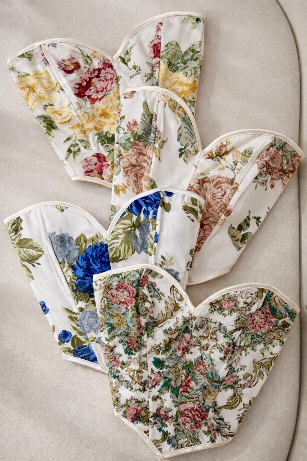 Cropped Corset Floral Cami