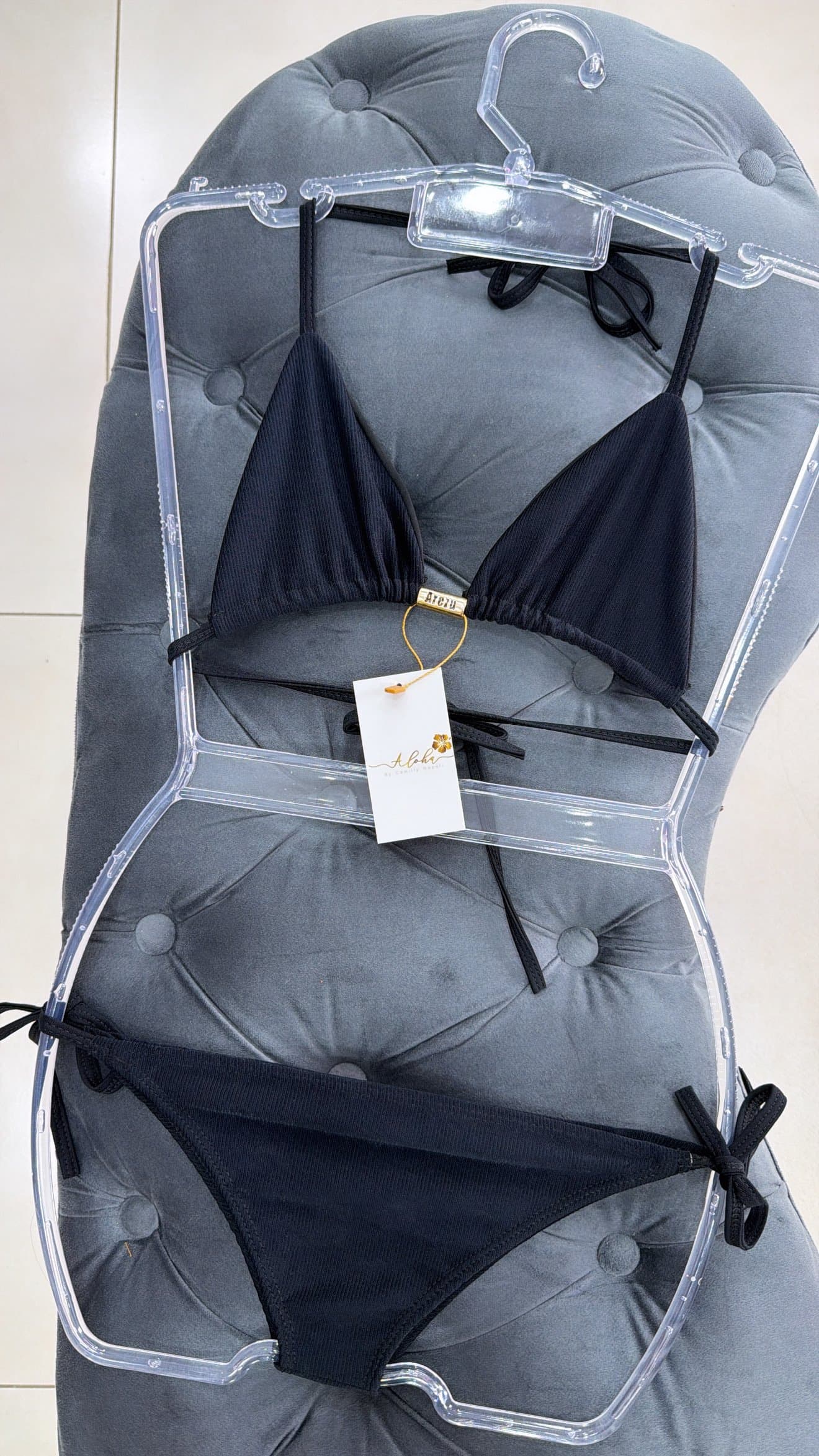 Biquíni Calcinha com Amarração Preto