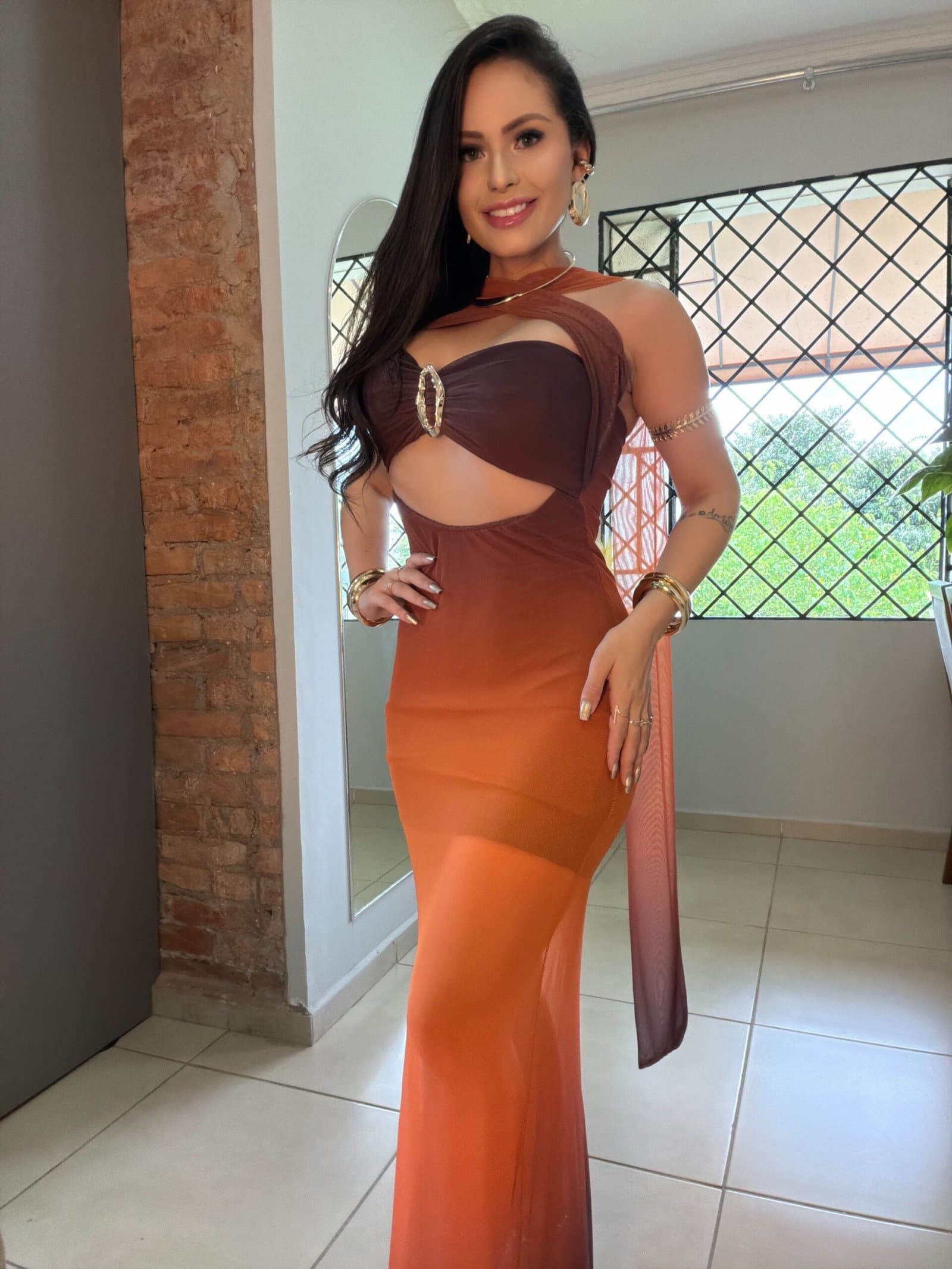 Vestido Longo Virgínia Tule