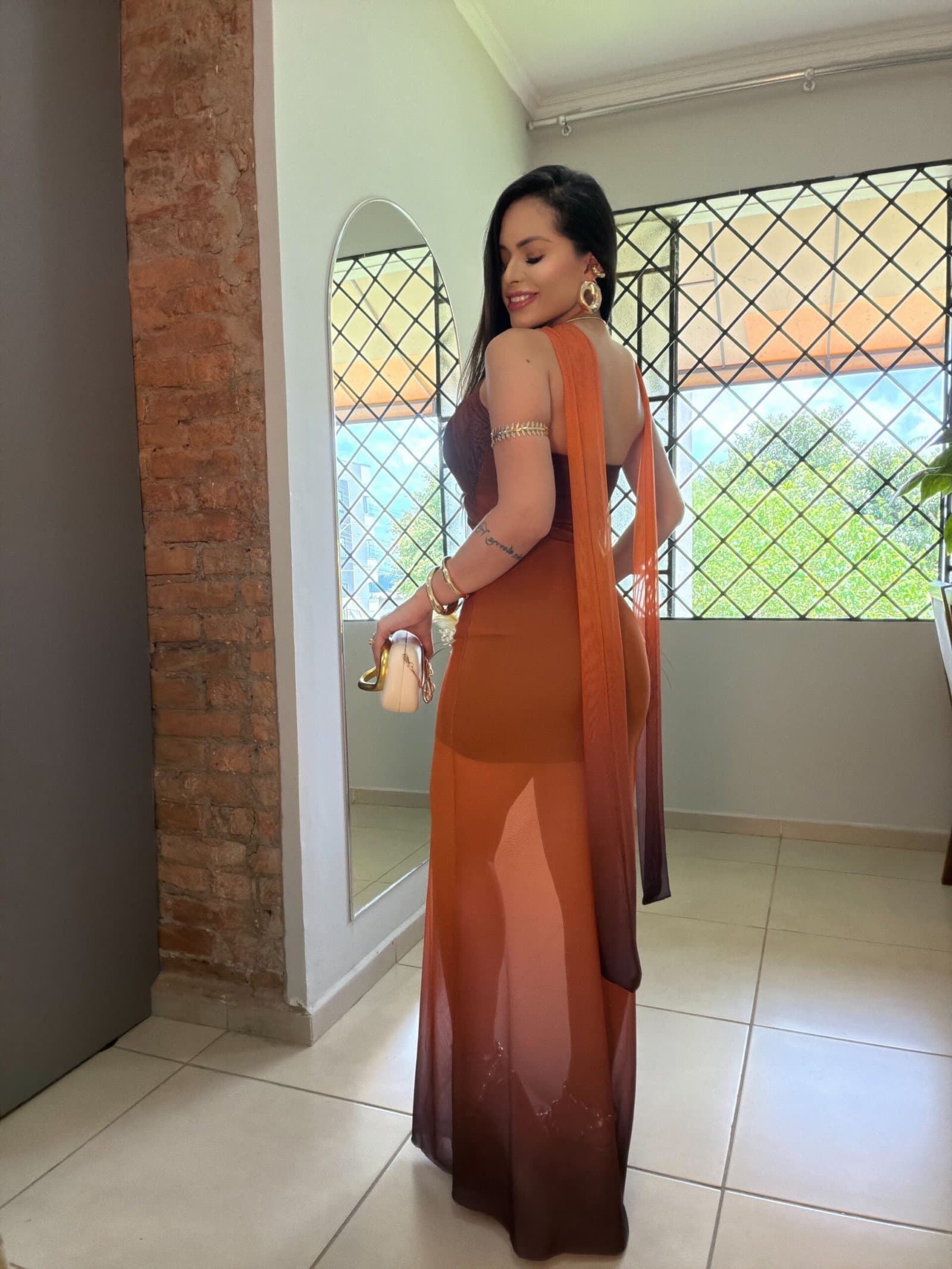 Vestido Longo Virgínia Tule