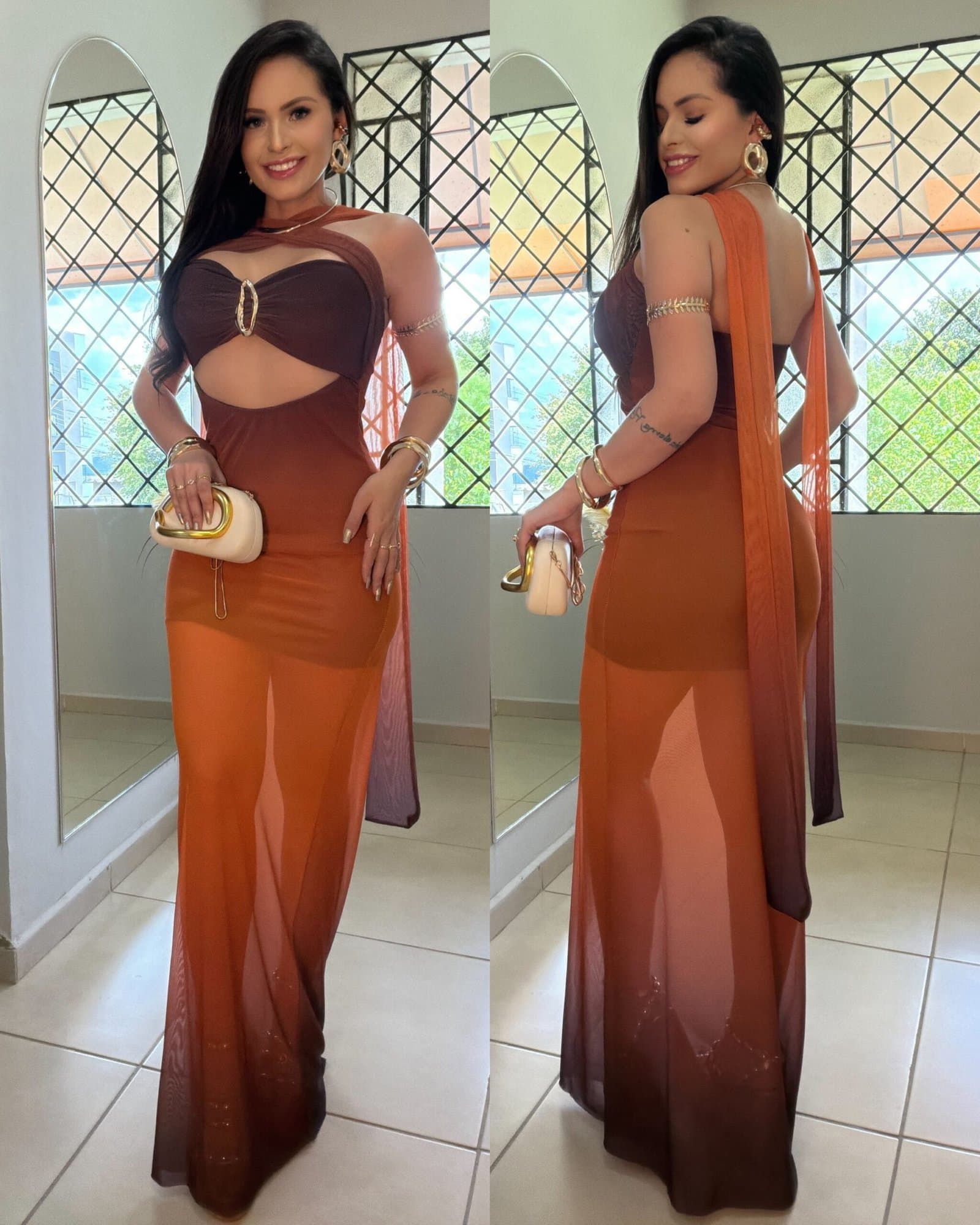 Vestido Longo Virgínia Tule