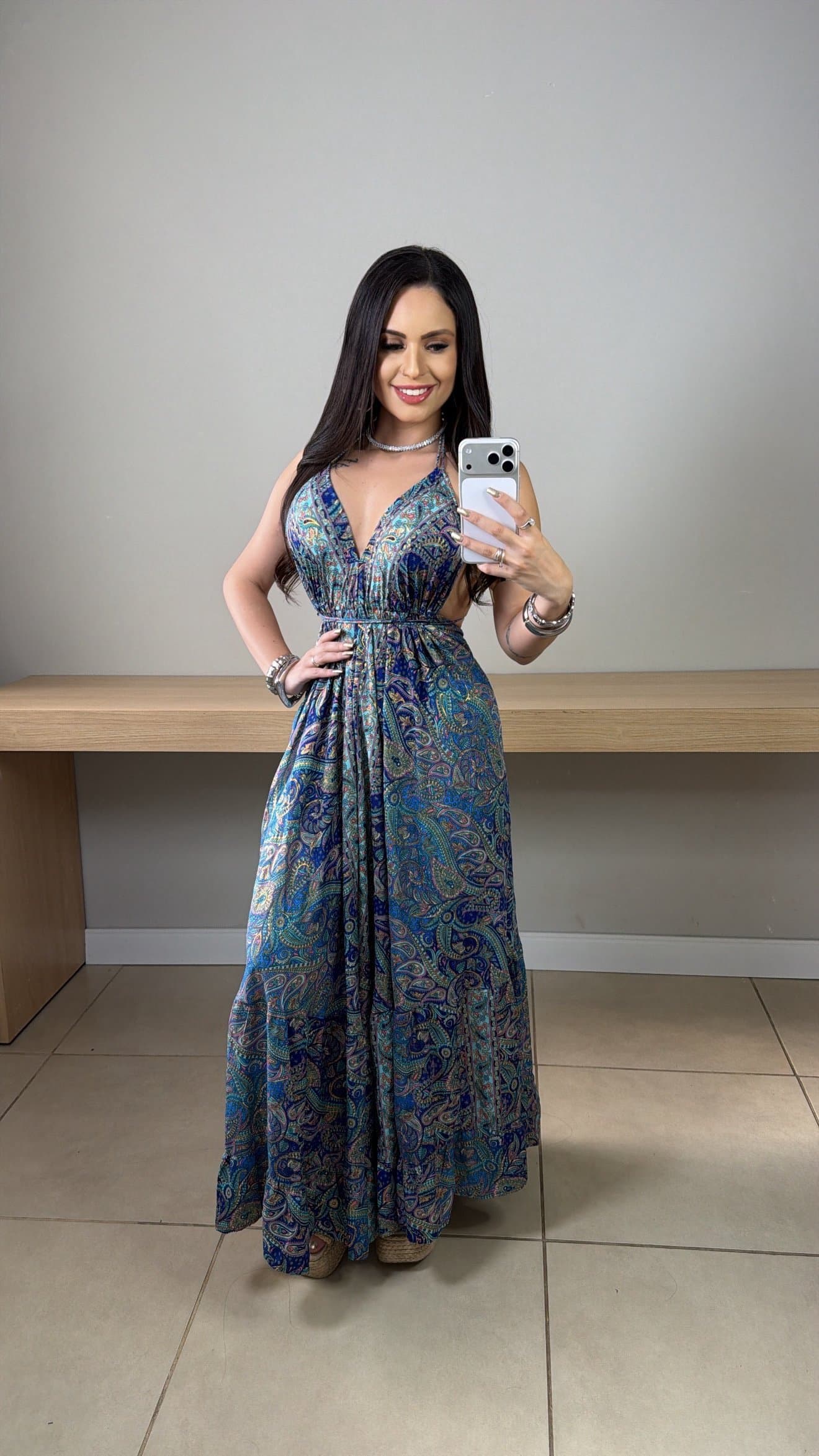 Vestido Longo Indiano Maya