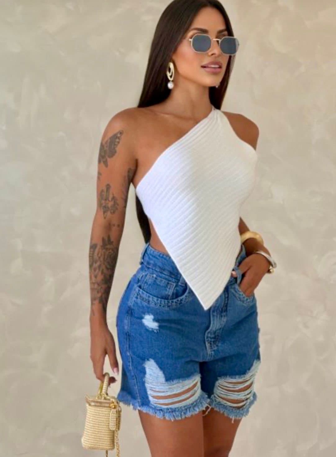 Blusa Lenço Tricot Bali