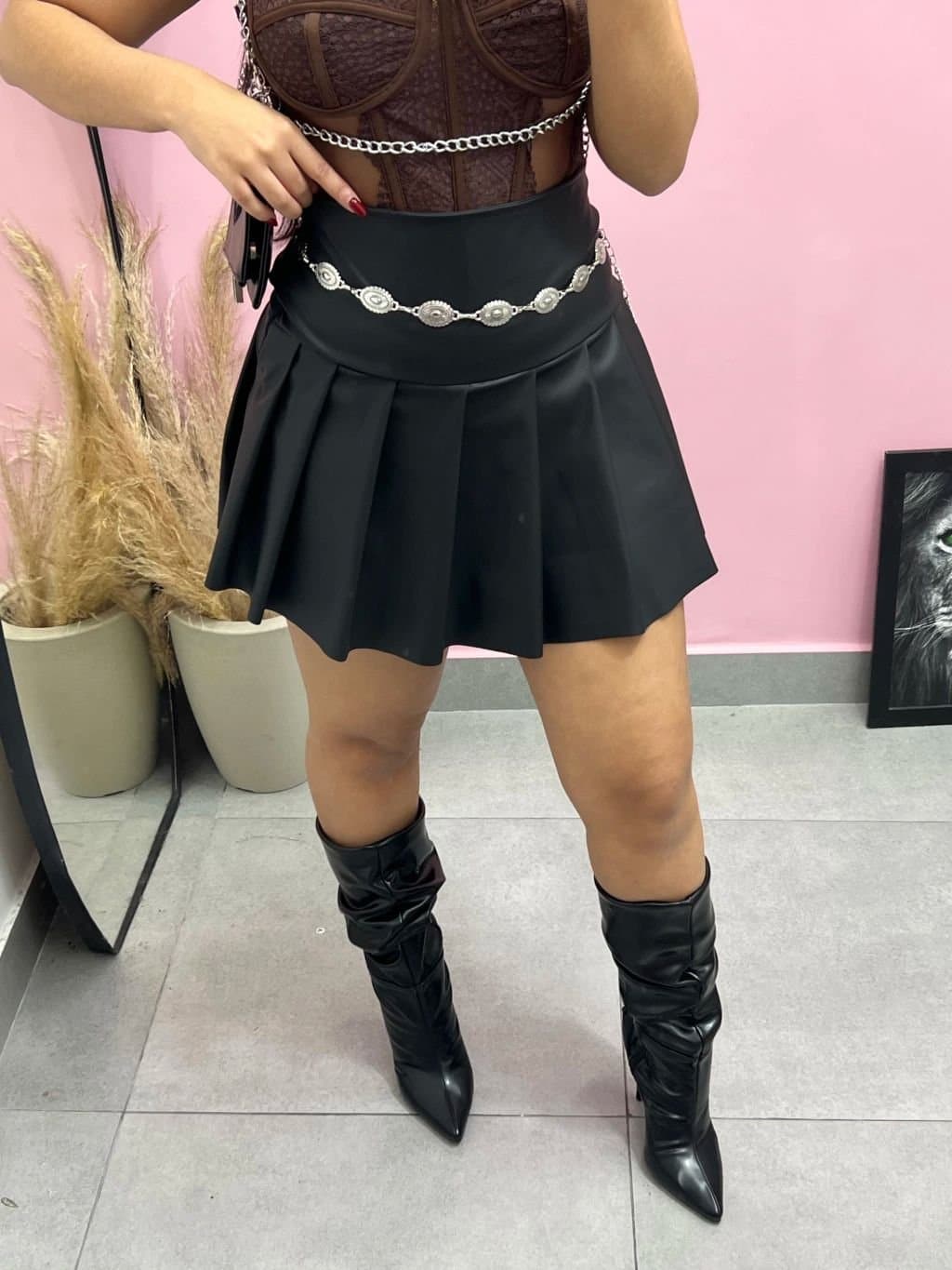 Saia/shorts Colegial Courino