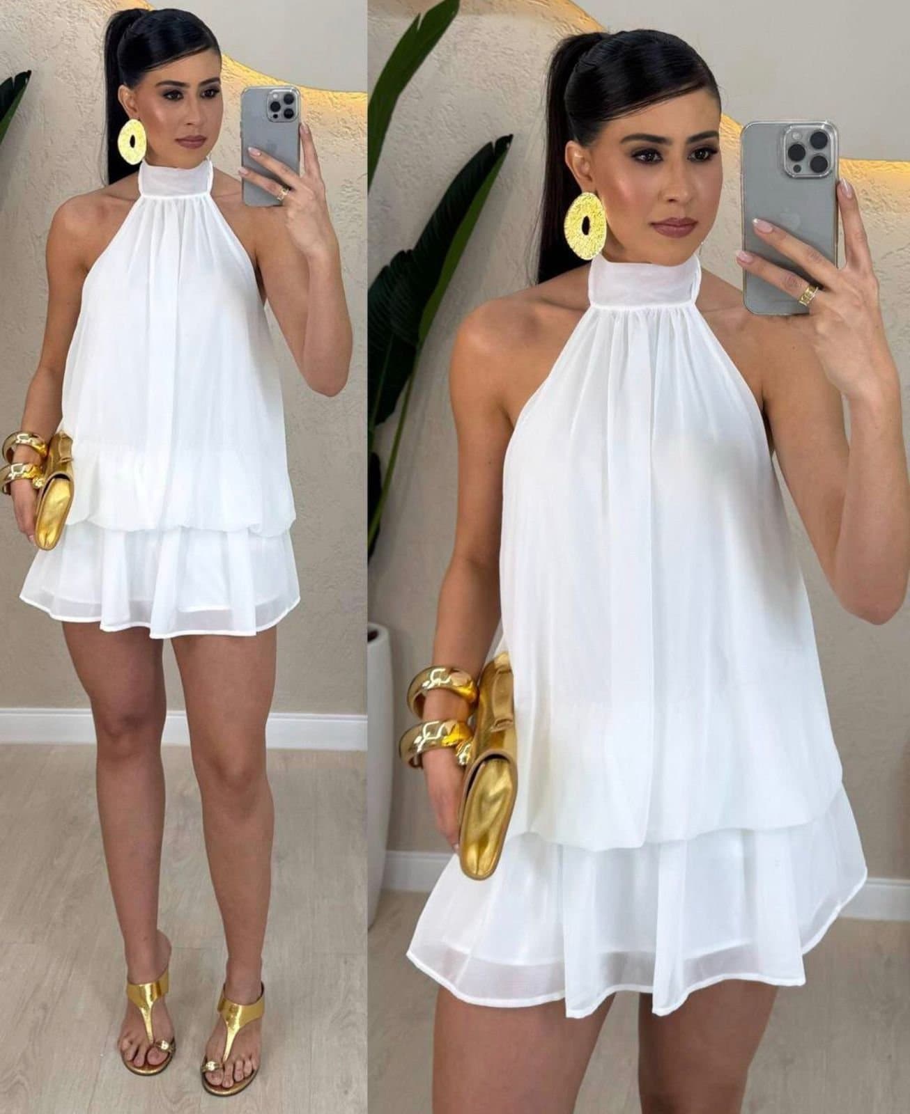 Vestido/macaquinho Joy Chiffon