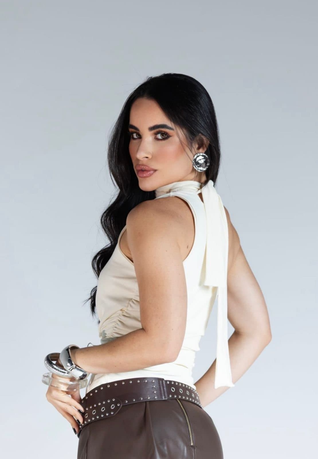 Regatinha Poliamida com Amarração Gola Choker