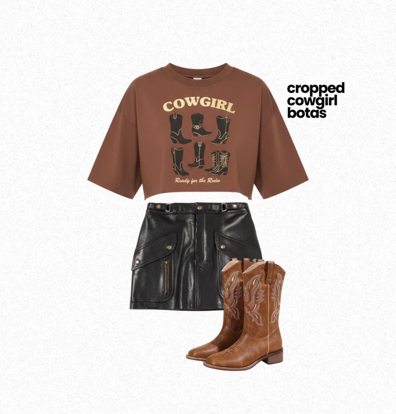Cropped T-shirts Country Botas