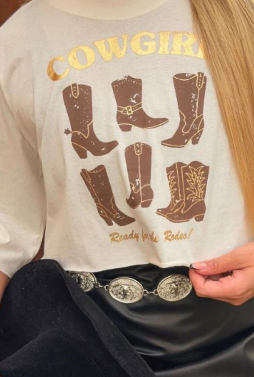 Cropped T-shirts Country Botas