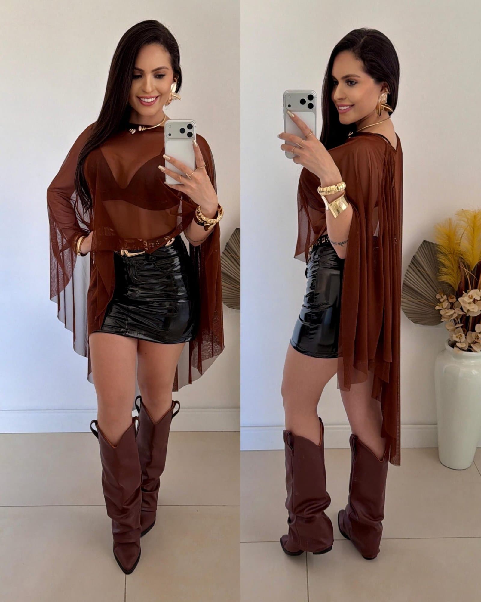 Capa de Tule Alongada