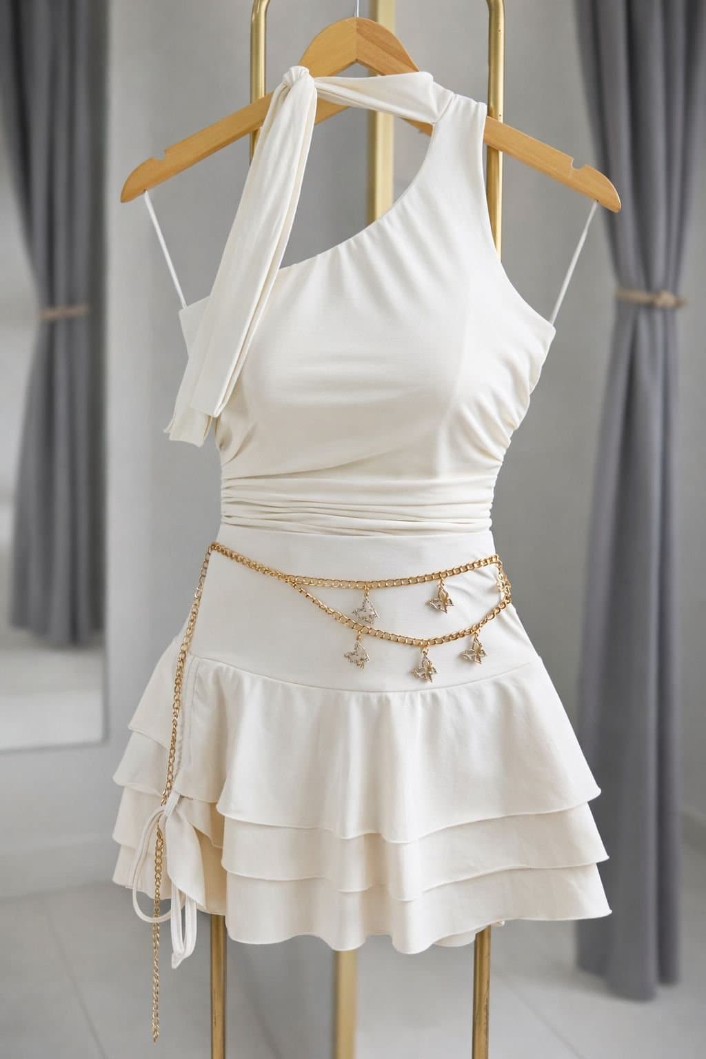 Cinto Corrente Borboletas Strass