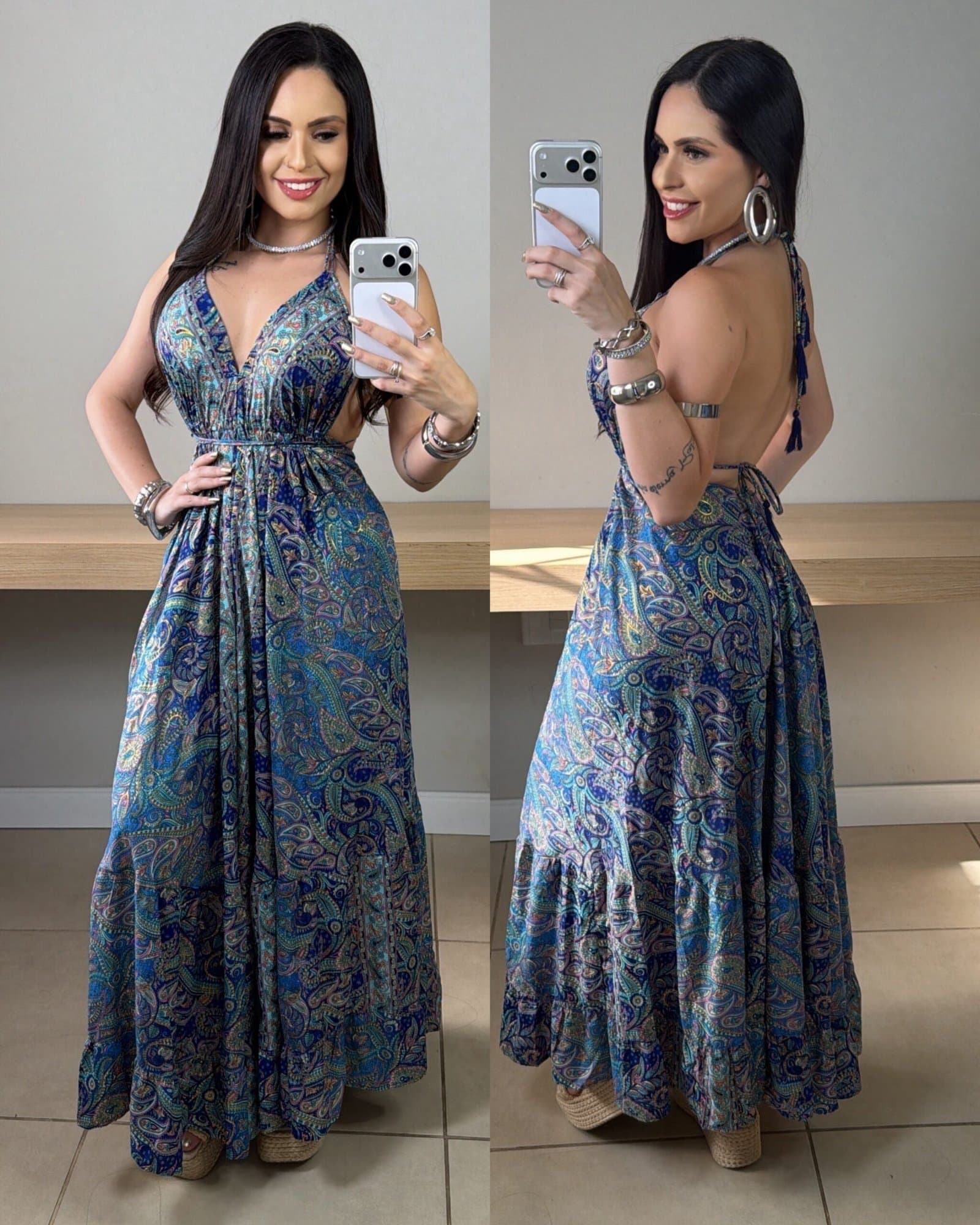 Vestido Longo Indiano Maya