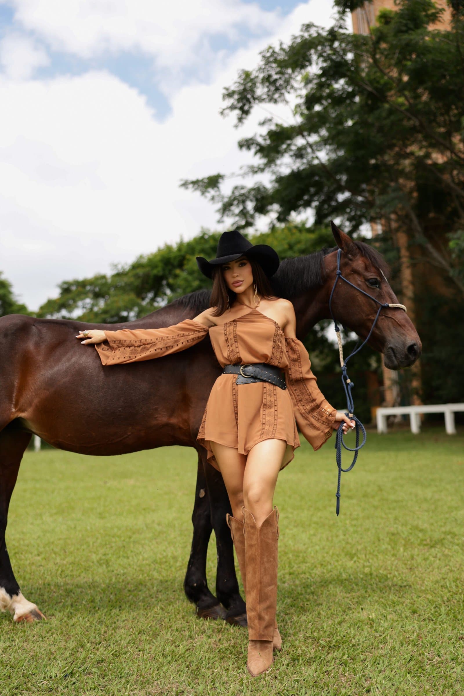 Vestido Laponne Marrom
