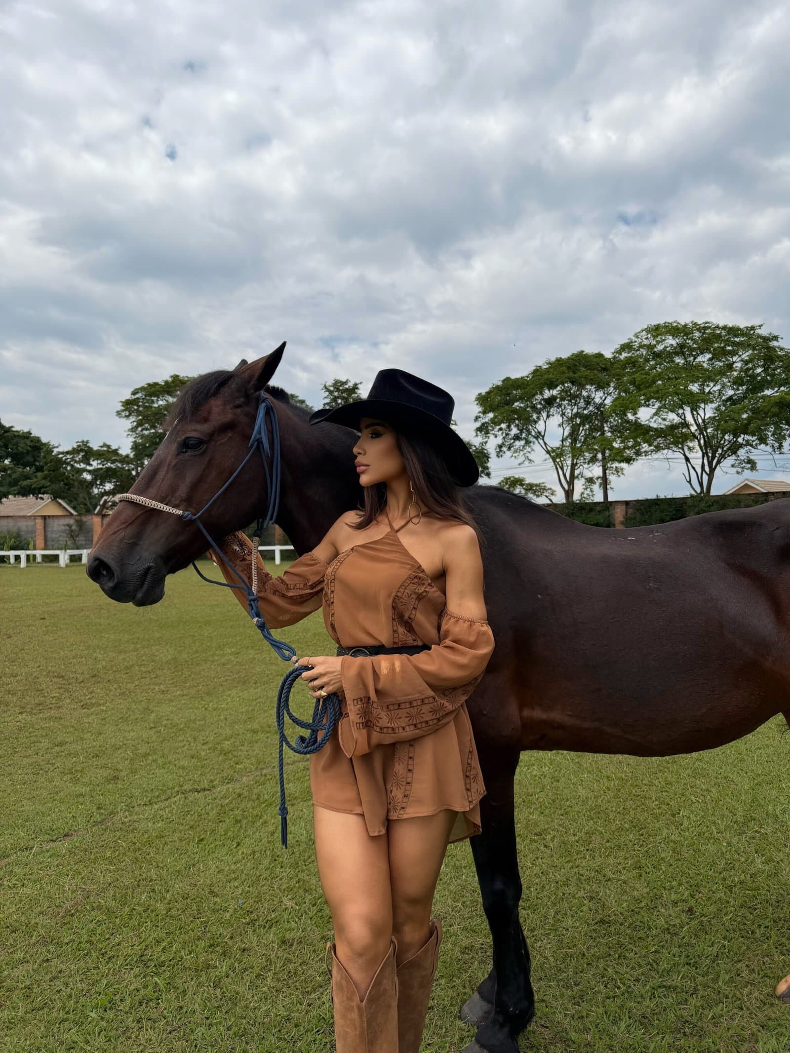 Vestido Laponne Marrom