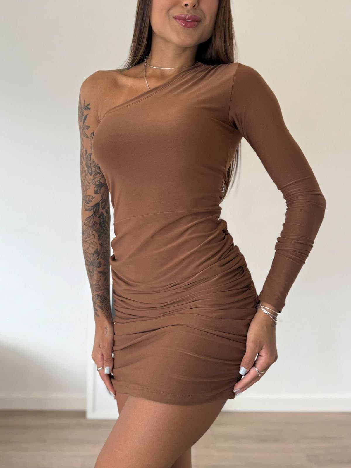 Vestido Stella Manga Única