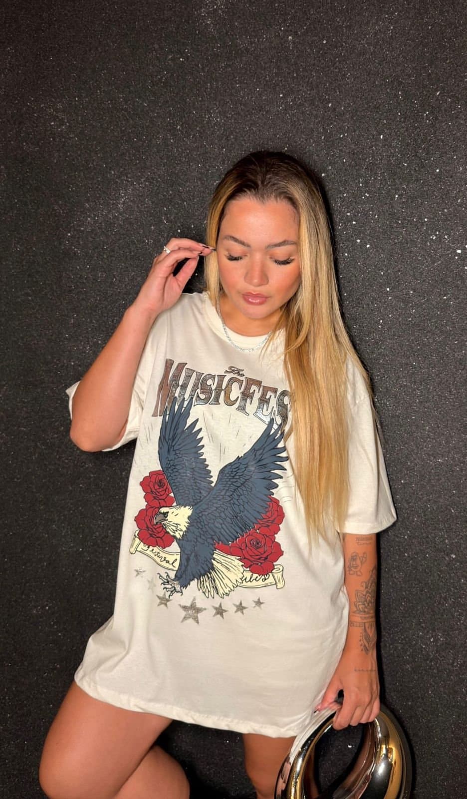 T-shirts Camisetão Max Metalizado Águia