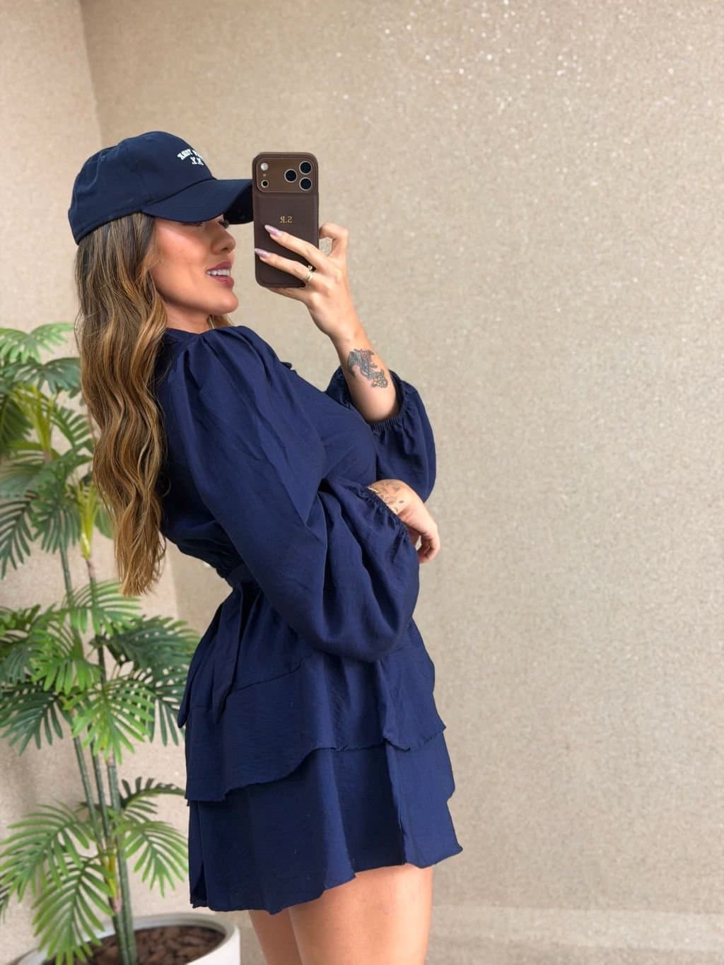 Vestido/macaquinho Botões