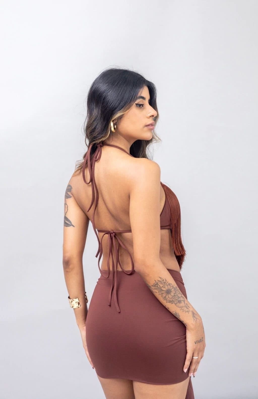 Cropped Top Franjas Valen