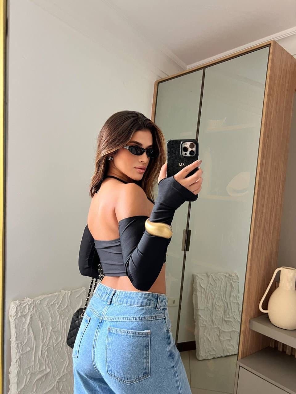 Cropped Manguinha Sophie