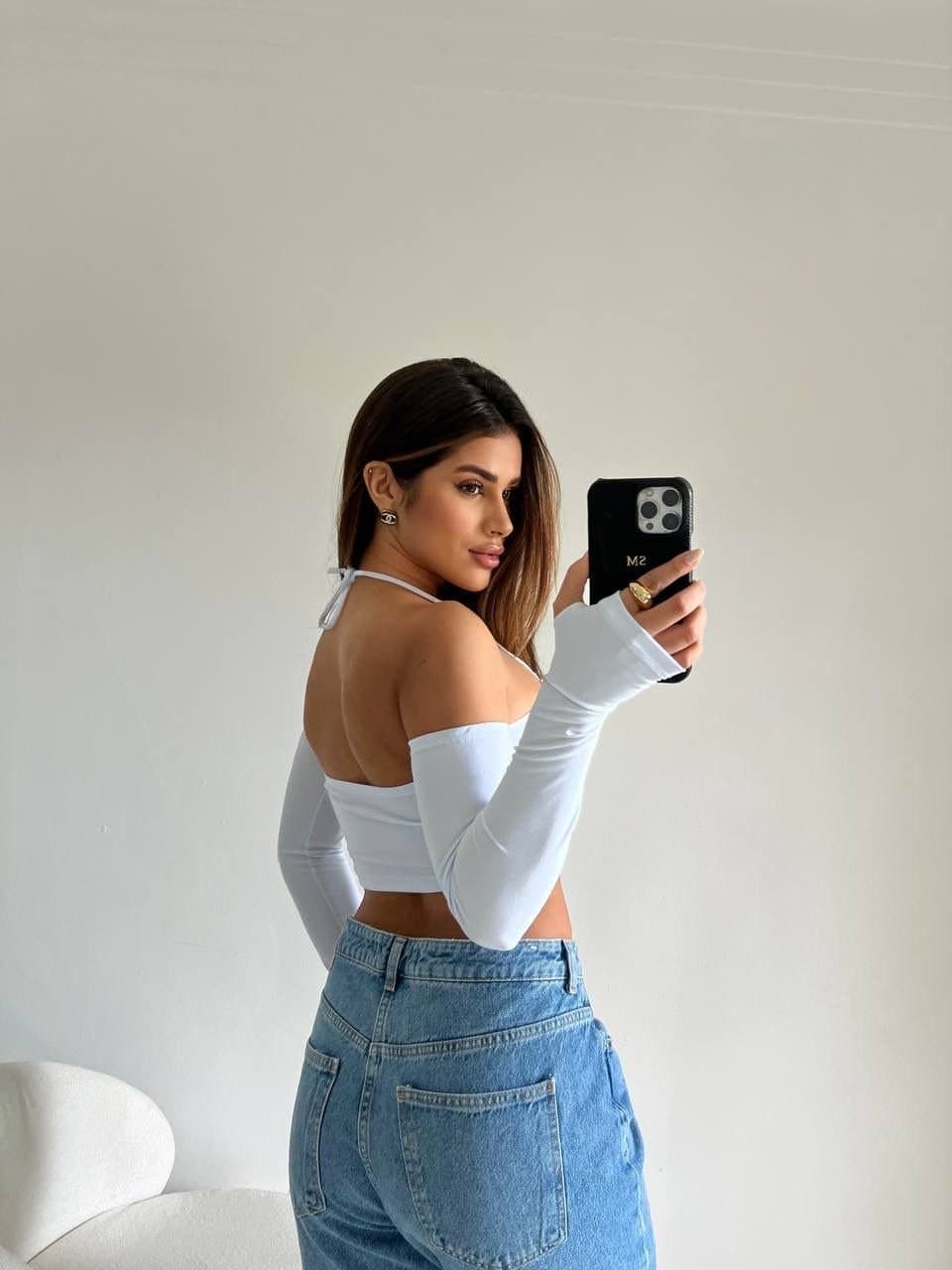 Cropped Manguinha Sophie