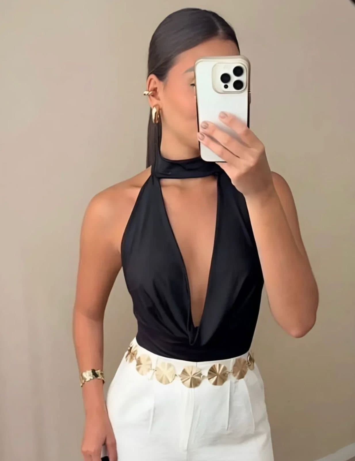 Cropped Choker Gola Boba