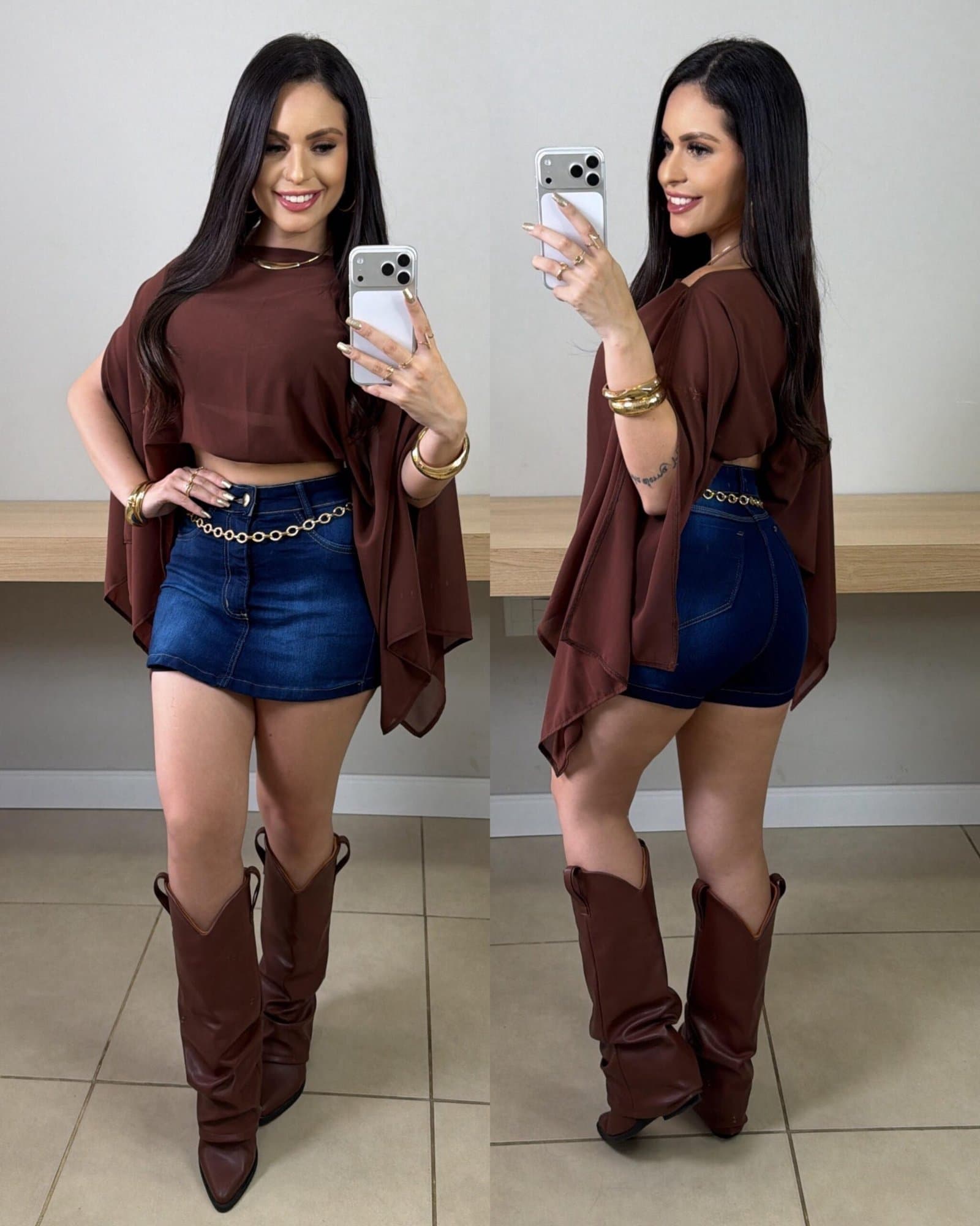 Conjunto de Capa + Top Ana Castela