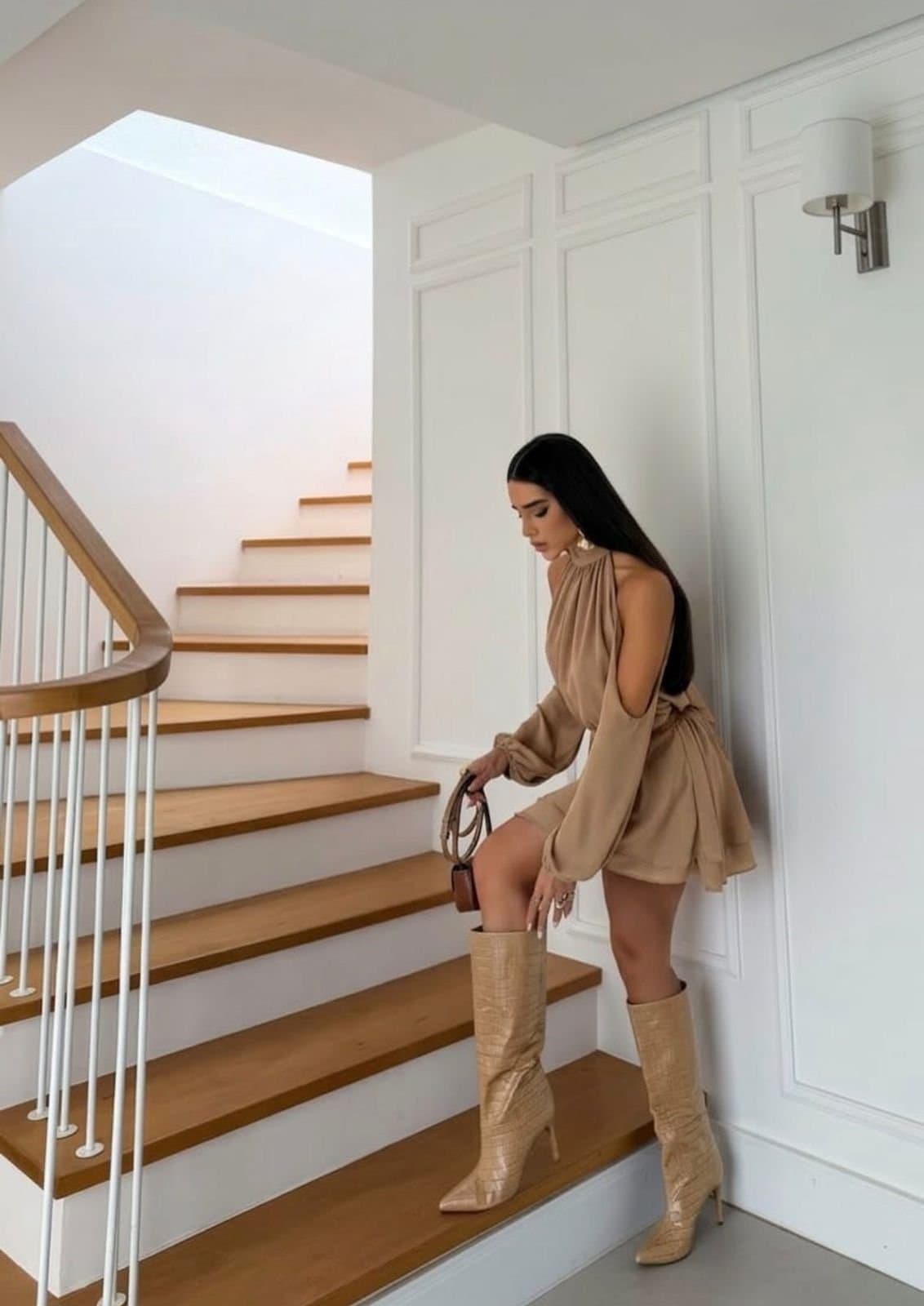 Vestido/macaquinho Chiffon Ombros Abertos