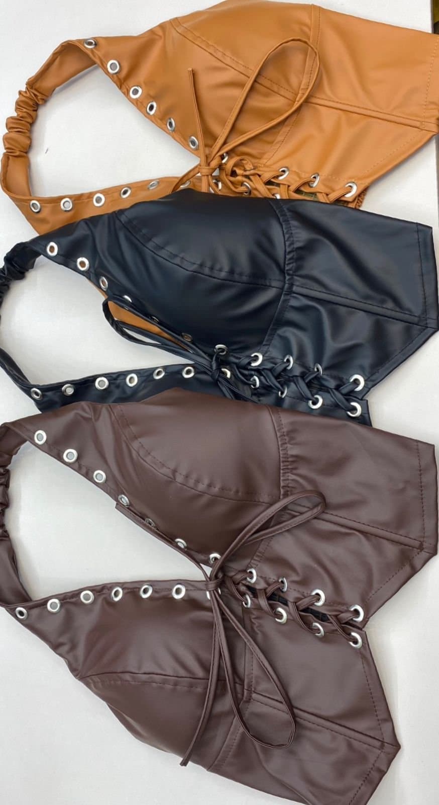 Cropped Corset Courino Ilhós Prata