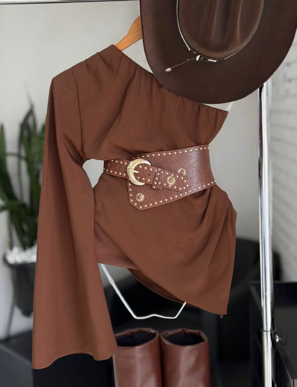 Blusa Bata Manga Única Flare