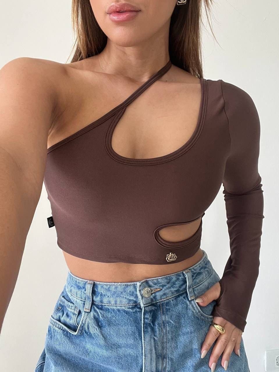 Cropped Manga Única Bella