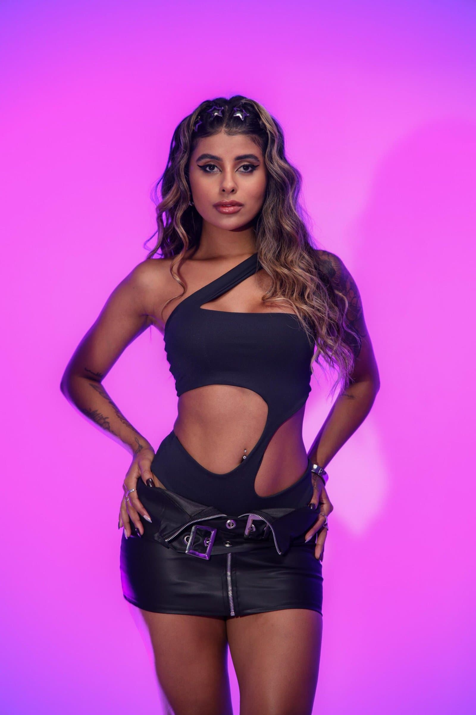 Body Diane Preto Recortes