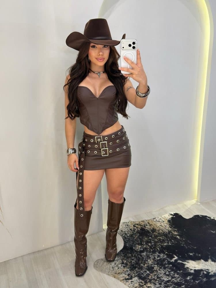 Cropped Corset Courino Coração