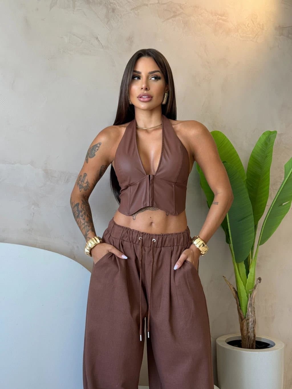 Cropped Corset Courino Harlem