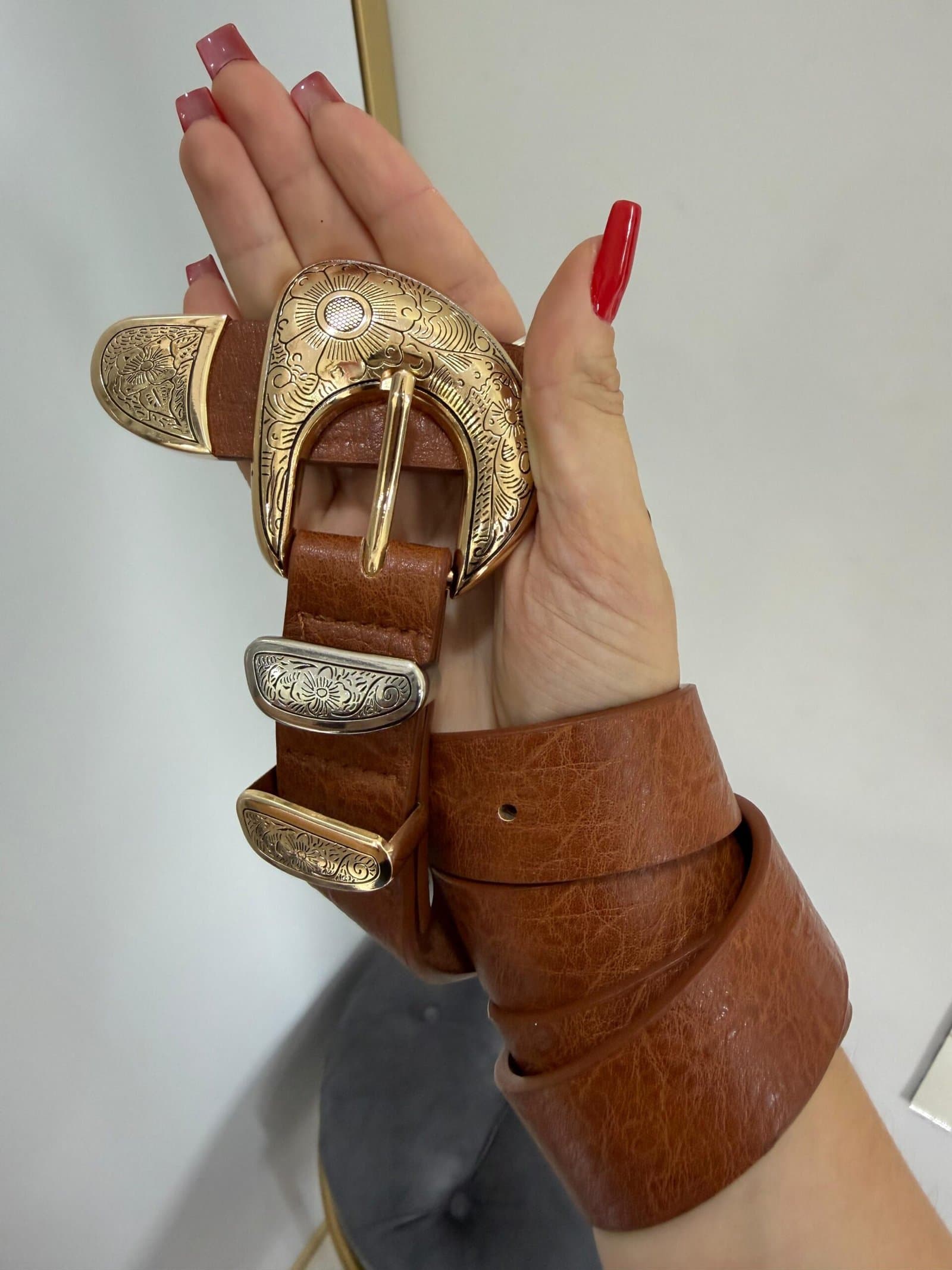 Cinto Terracota Fivela 2 Banhos Orgânica