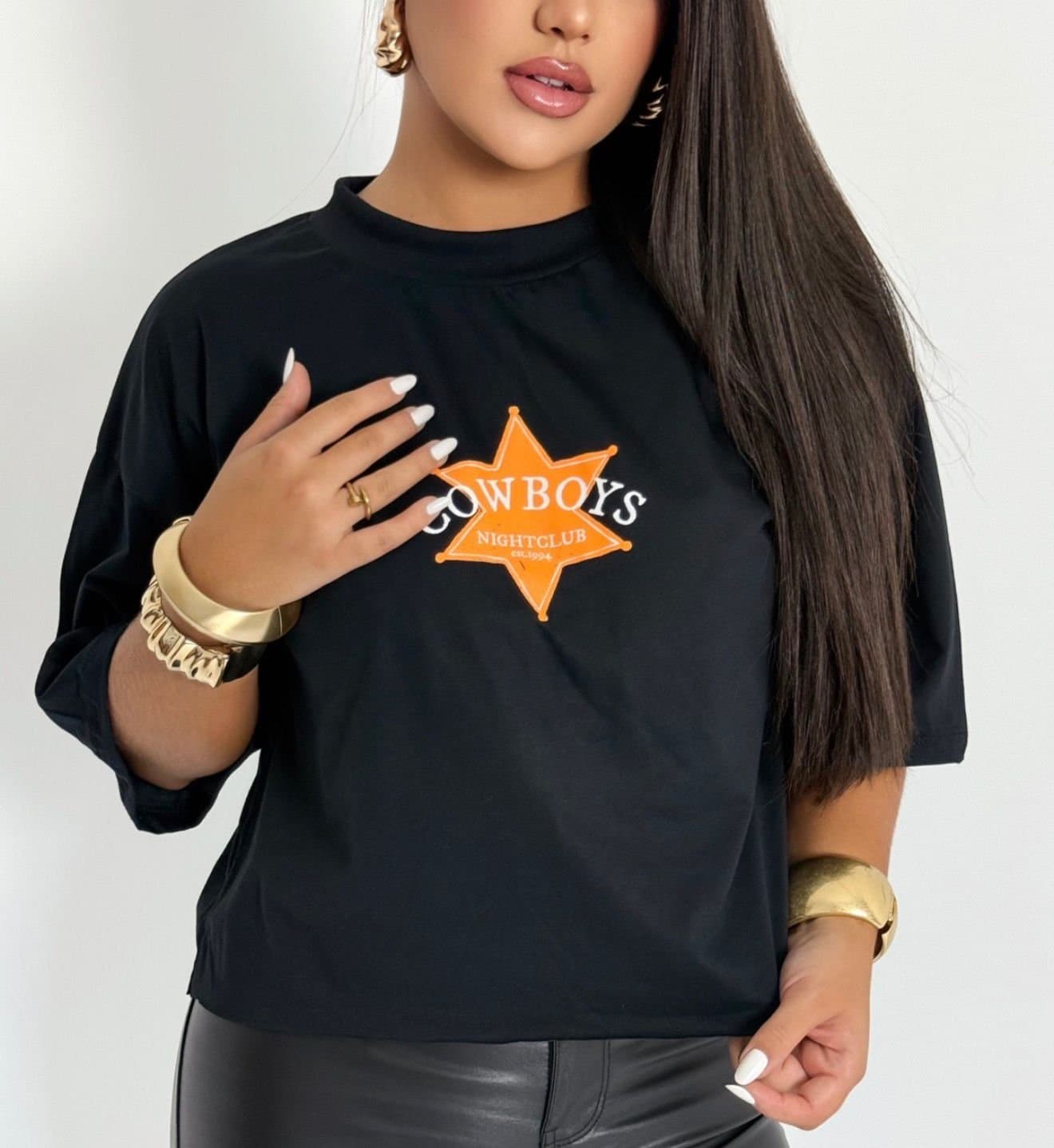 T-shirts Over Country Cowboys Preta