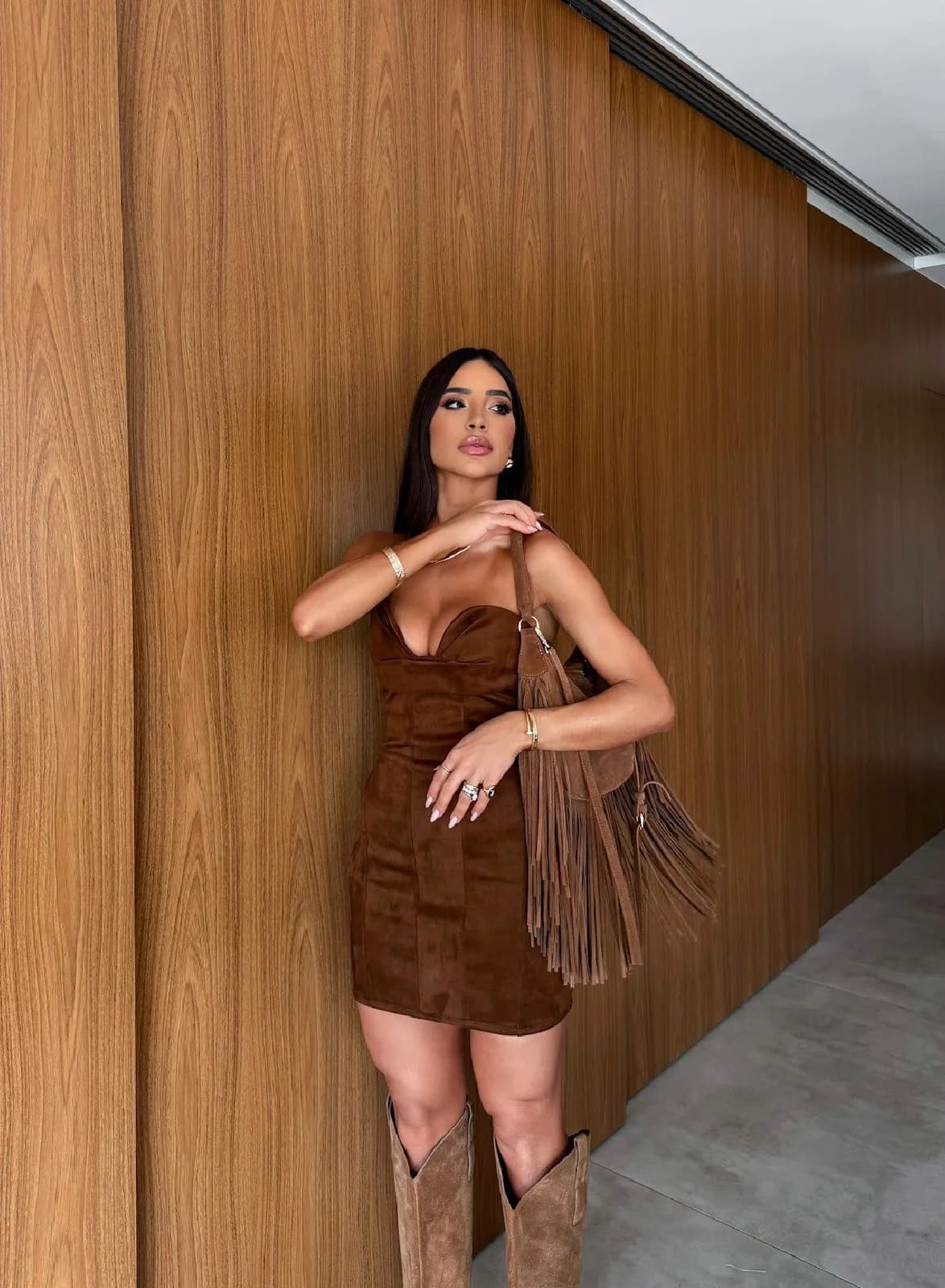 Vestido Suede Montana