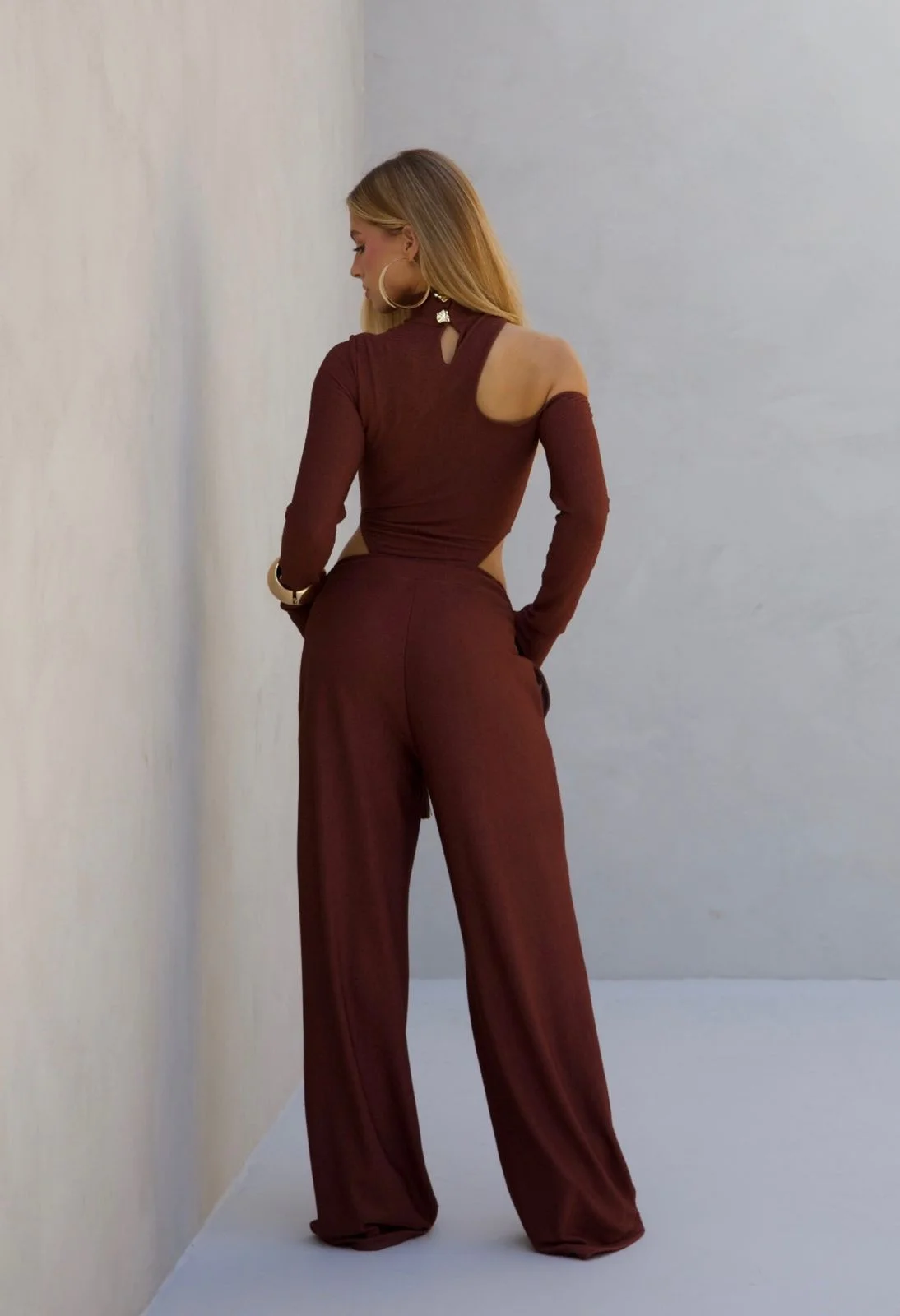 Conjunto Kim Body + Calça Tricot Texturizado