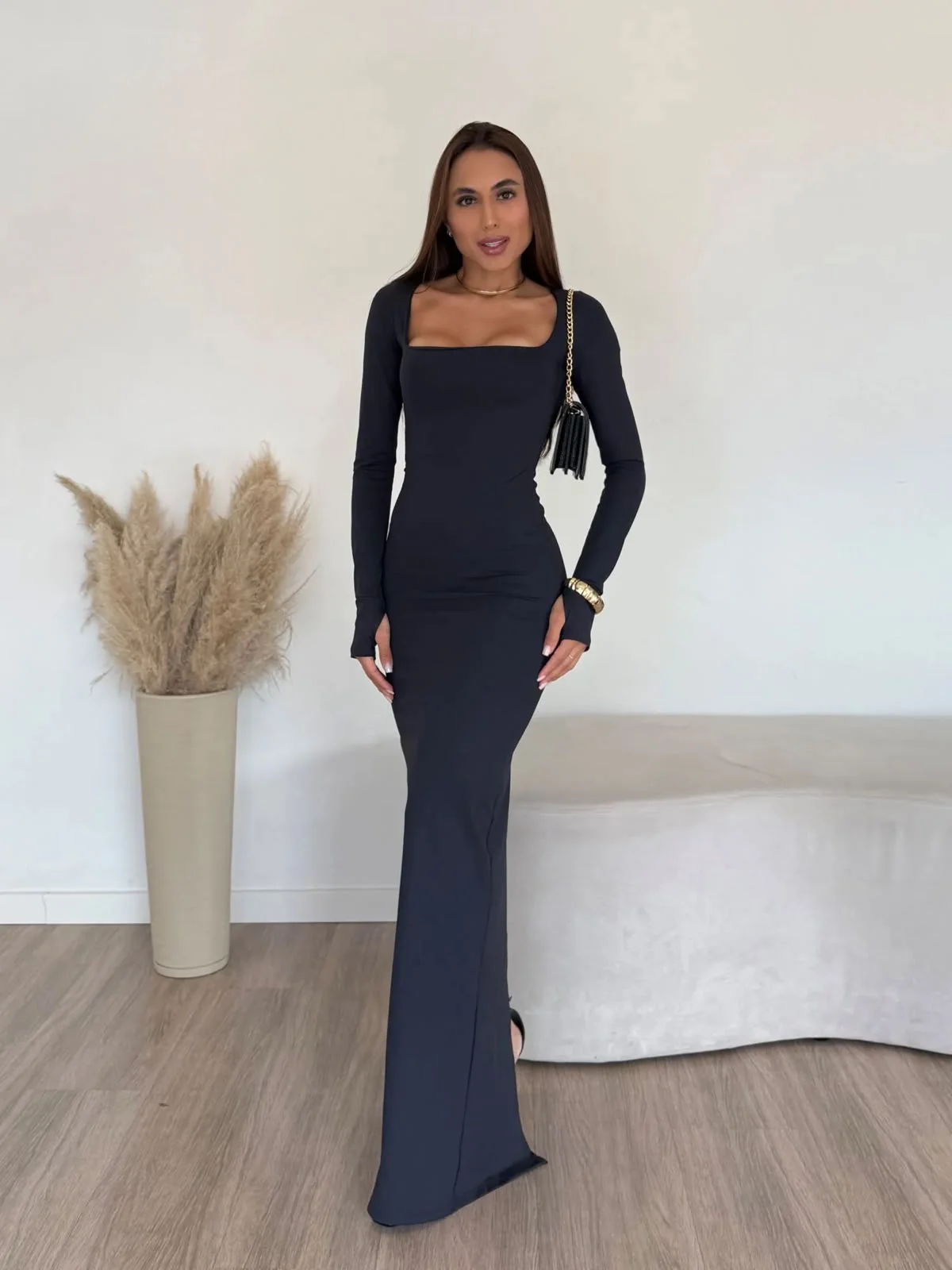 Vestido Longo Nivea Poliamida