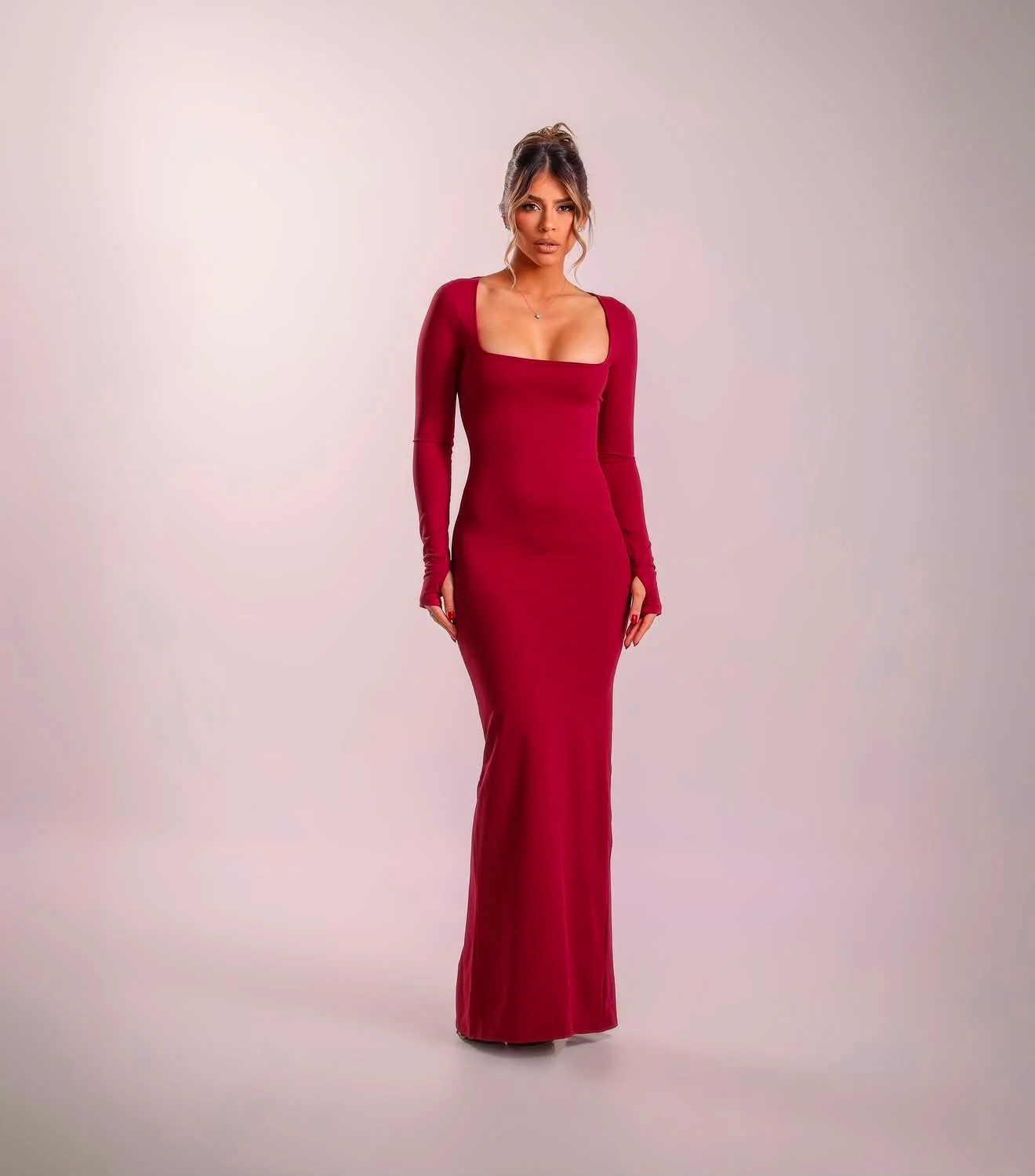 Vestido Longo Nivea Poliamida
