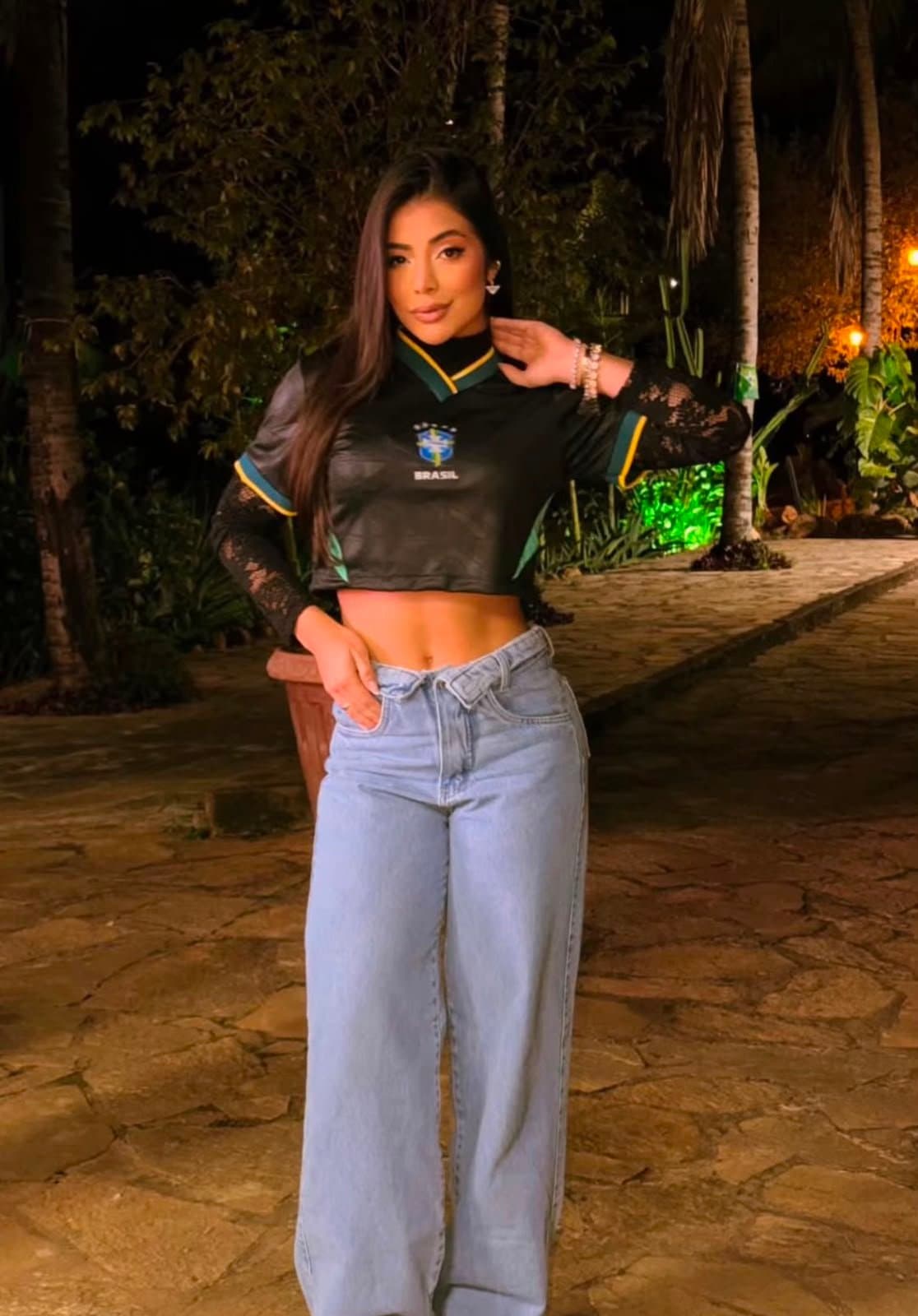 Cropped Camiseta Brasil