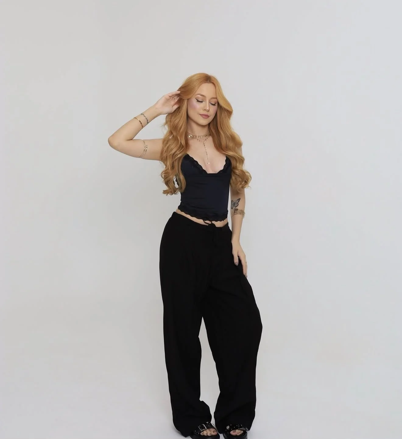 Calça Wide Leg Malu Preta