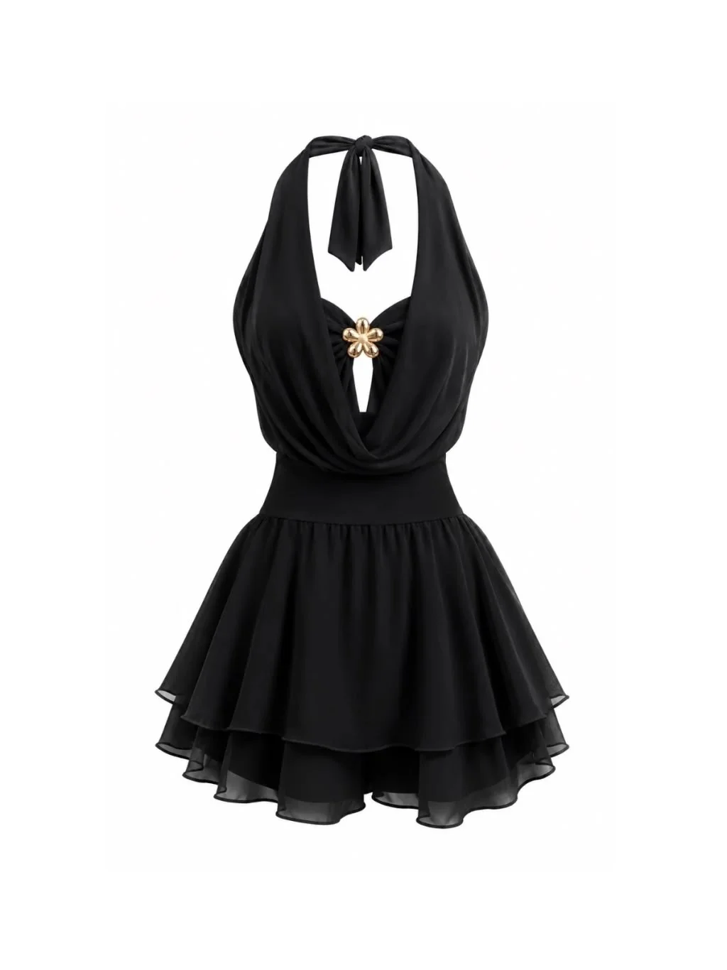 Vestido/macaquinho Chiffon Helena