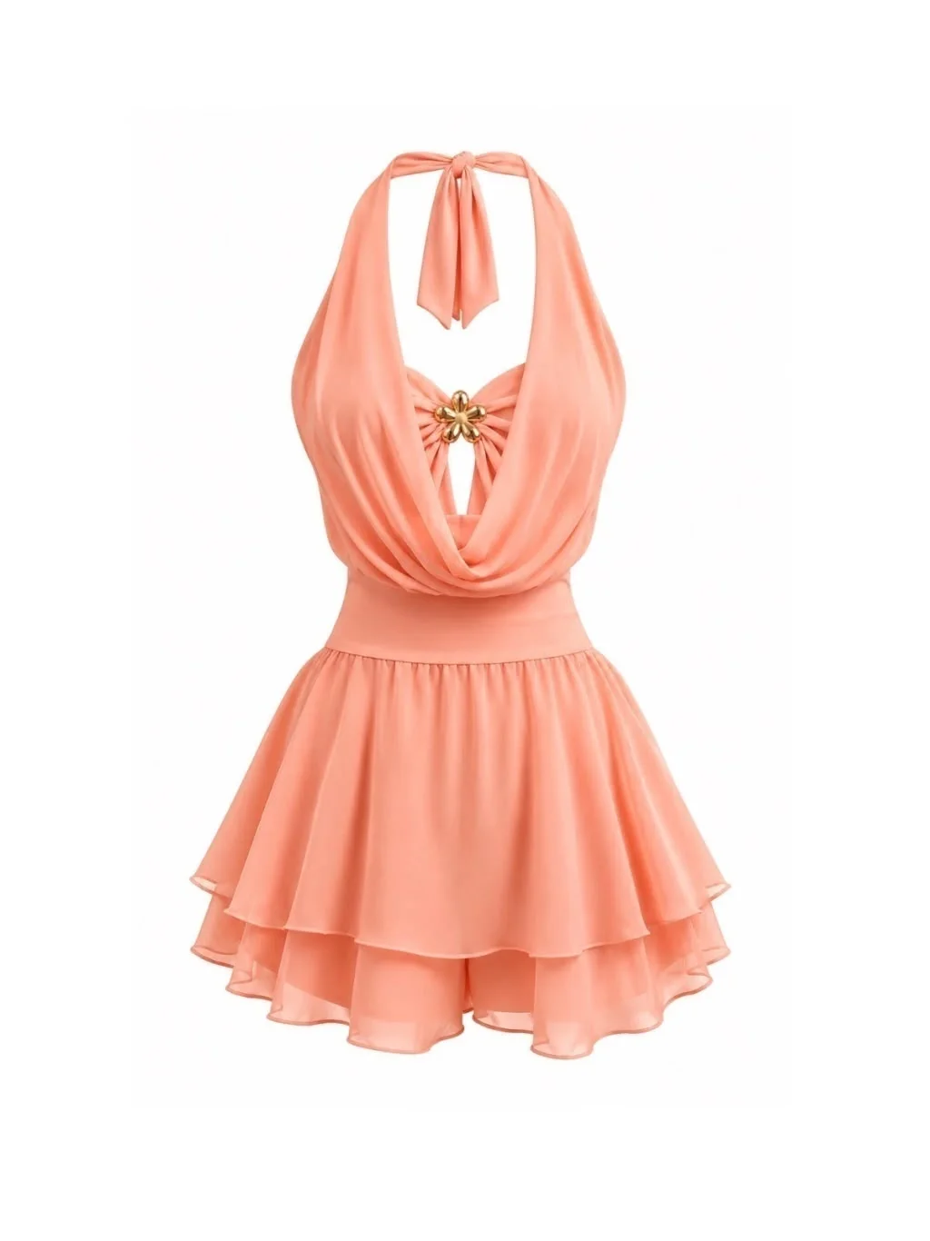 Vestido/macaquinho Chiffon Helena