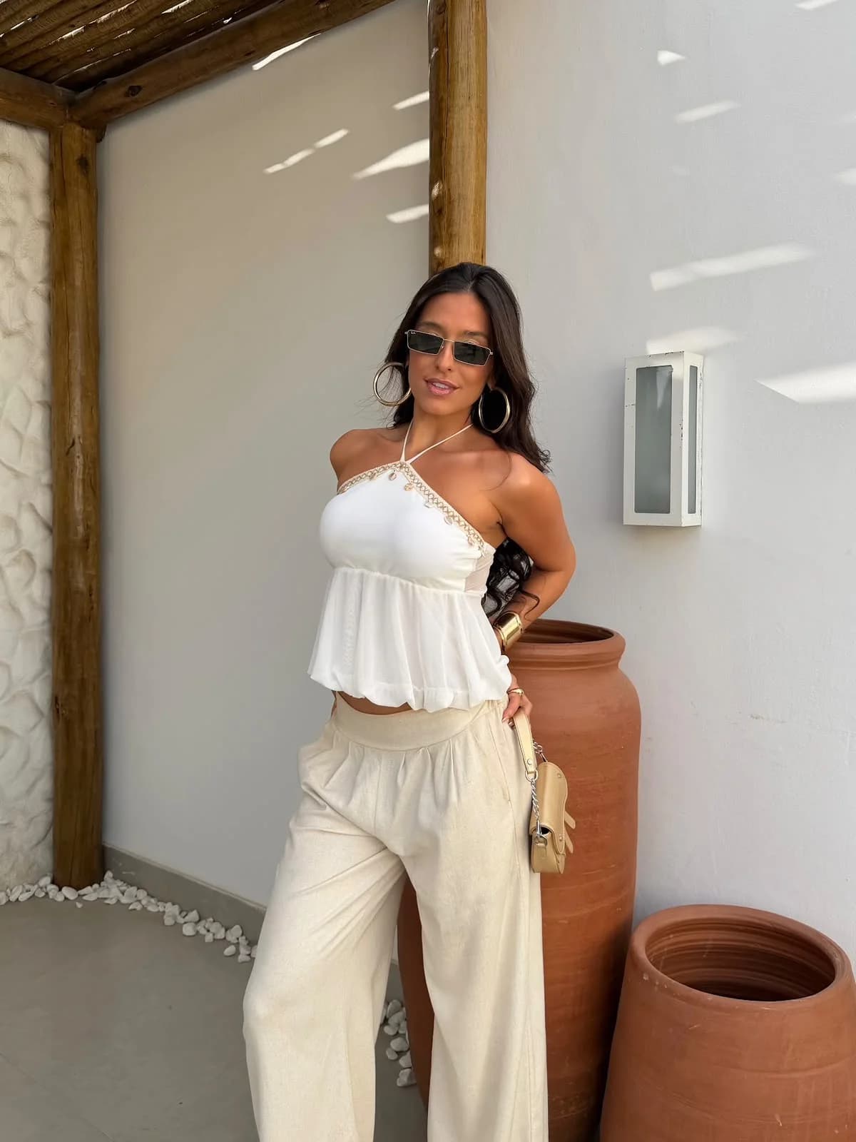 Blusa Bata Tule Conchinhas