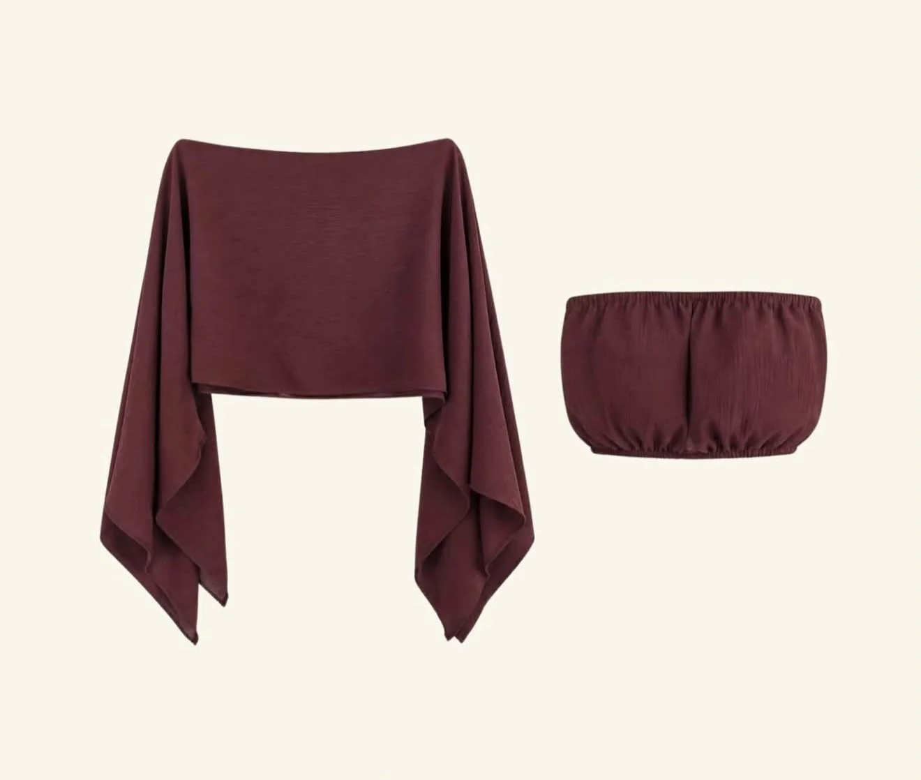 Blusa Bata Capa Multiformas + Top Merlin