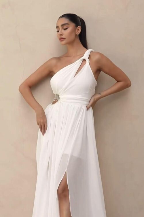 Vestido Longo Branco Luxo