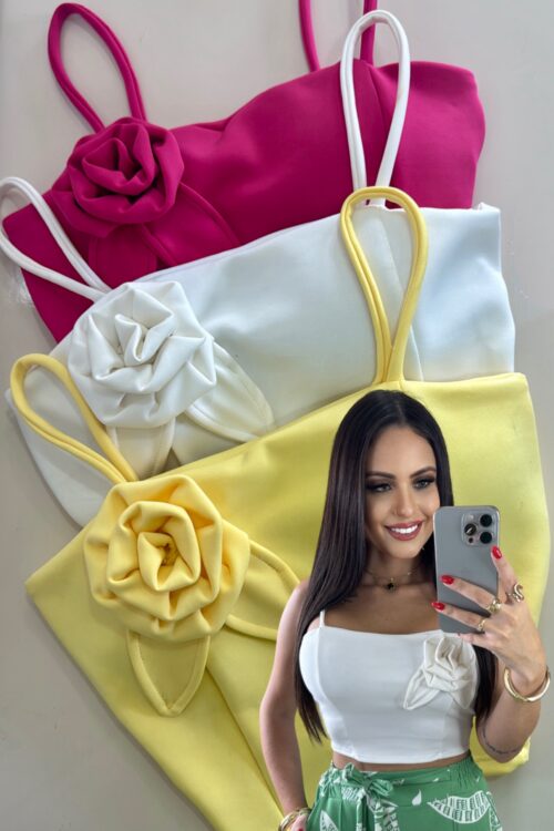 Cropped De Flor Bia